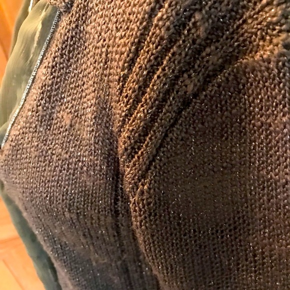 Sage Green Cardigan,Sparkle Knit, L/XL Longer Length, St. Patrick’s Day Sweater. - Picture 7 of 8